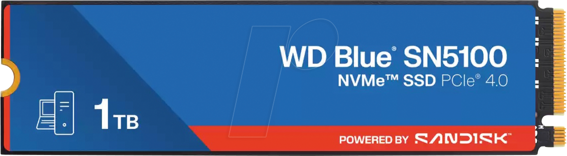 WDS100T5B0E - Sandisk WD Blue SN5100 PCIe Gen 4.0 NVMe SSD 1TB