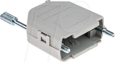 MHDPPK9-LG-K - D-Sub Kappe, 9-polig, gerade, hellgrau