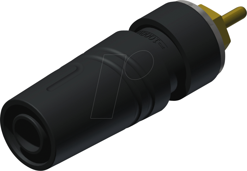 SAB 2630 S19 SW - Aufbaubuchse, 4 mm, schwarz, gesichert, Lötpin