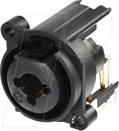 REAN RCJ9FA-H0 - XLR Einbaubuchse 3-polig kombiniert mit 6,35mm Klinkenbuchse ste