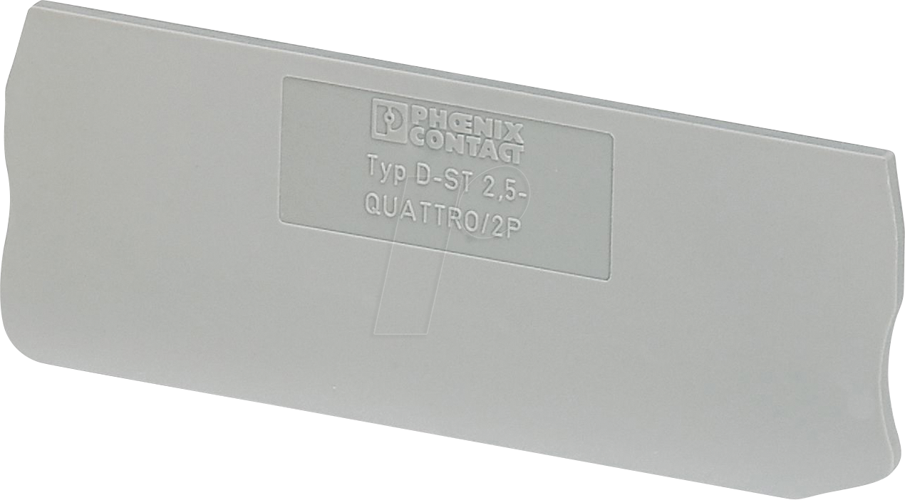 D ST 2,5 QU 2P - D-ST 2,5-QUATTRO/2P - Abschlussdeckel