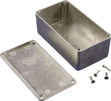 1590BS - Alugehäuse, 1590 B, 112 x 60,5 x 42 mm, aluminium