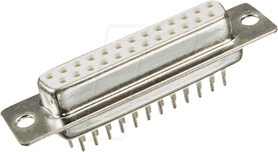 D-SUB BU 25P - D-SUB-Buchse, 25-polig, Printausführung