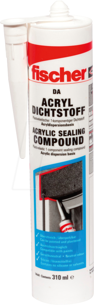 Thumbnail - FD 053110 - Acryldichtstoff DA 310 weiß, 310 ml