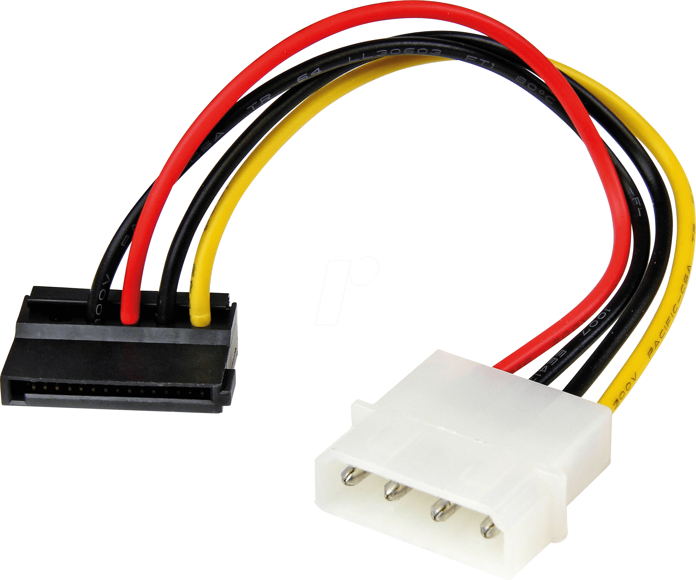 ST SATAPOWADPL - LP4 auf 15-pin SATA, 15 cm, gewinkelt
