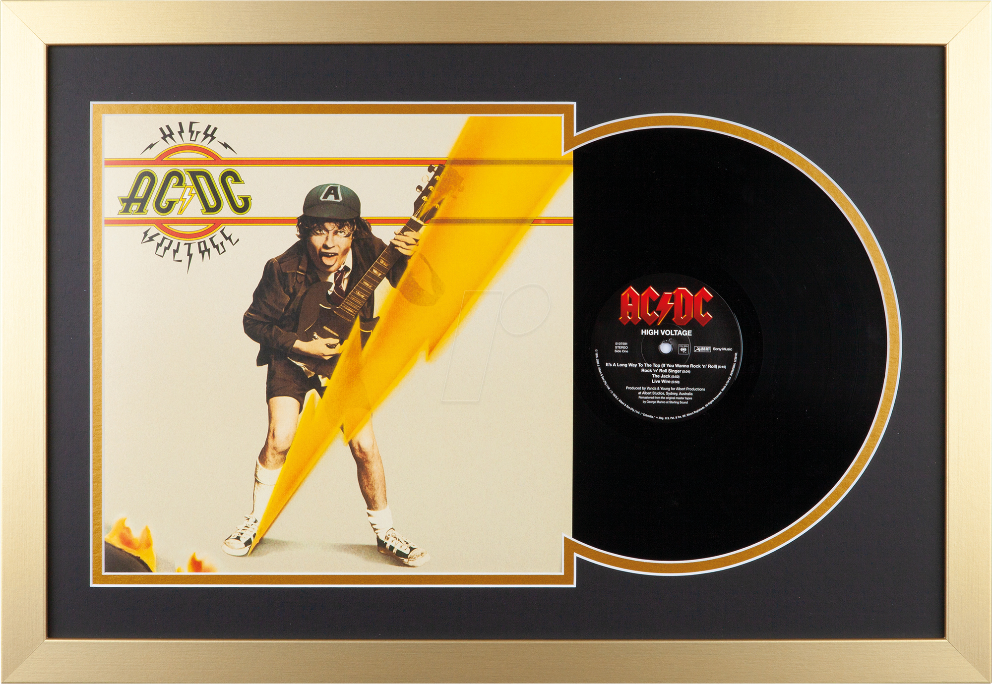 SOOBSOO LPRCV1 - LP-Cover / Vinyl-Bilderrahmen, Gold-1