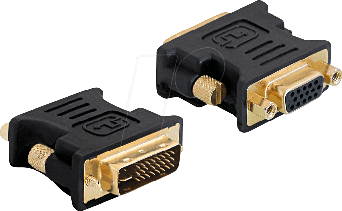 DELOCK 65016 - VGA Adapter, DVI 24+5 Stecker auf VGA Buchse