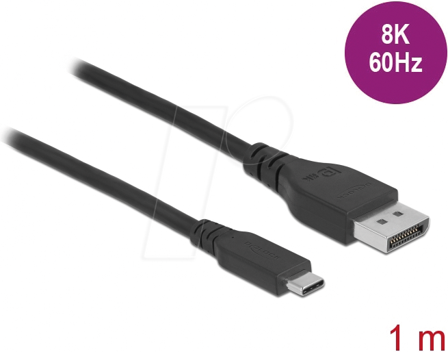 DELOCK 86038 - Adapterkabel USB C auf DP, 8K 60Hz 1 m