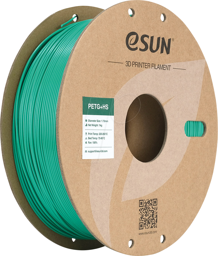 ESUN 72204942 - Filament, PETG+HS, 1,75 mm, grün, 1 kg