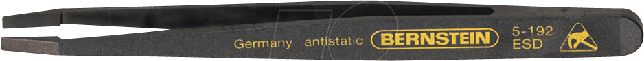 Thumbnail - BERN 5 192 - Kunststoff-Pinzette, flach, abgesetzt, 120 mm, ESD