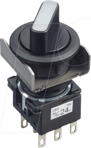 ID LB6F2T64W - Wahlschalter LB, 22 mm , schwarz