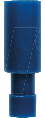 WE K4244020N - Rundstecker - 2,5 mm², blau, vollisoliert, 4 mm Stecker