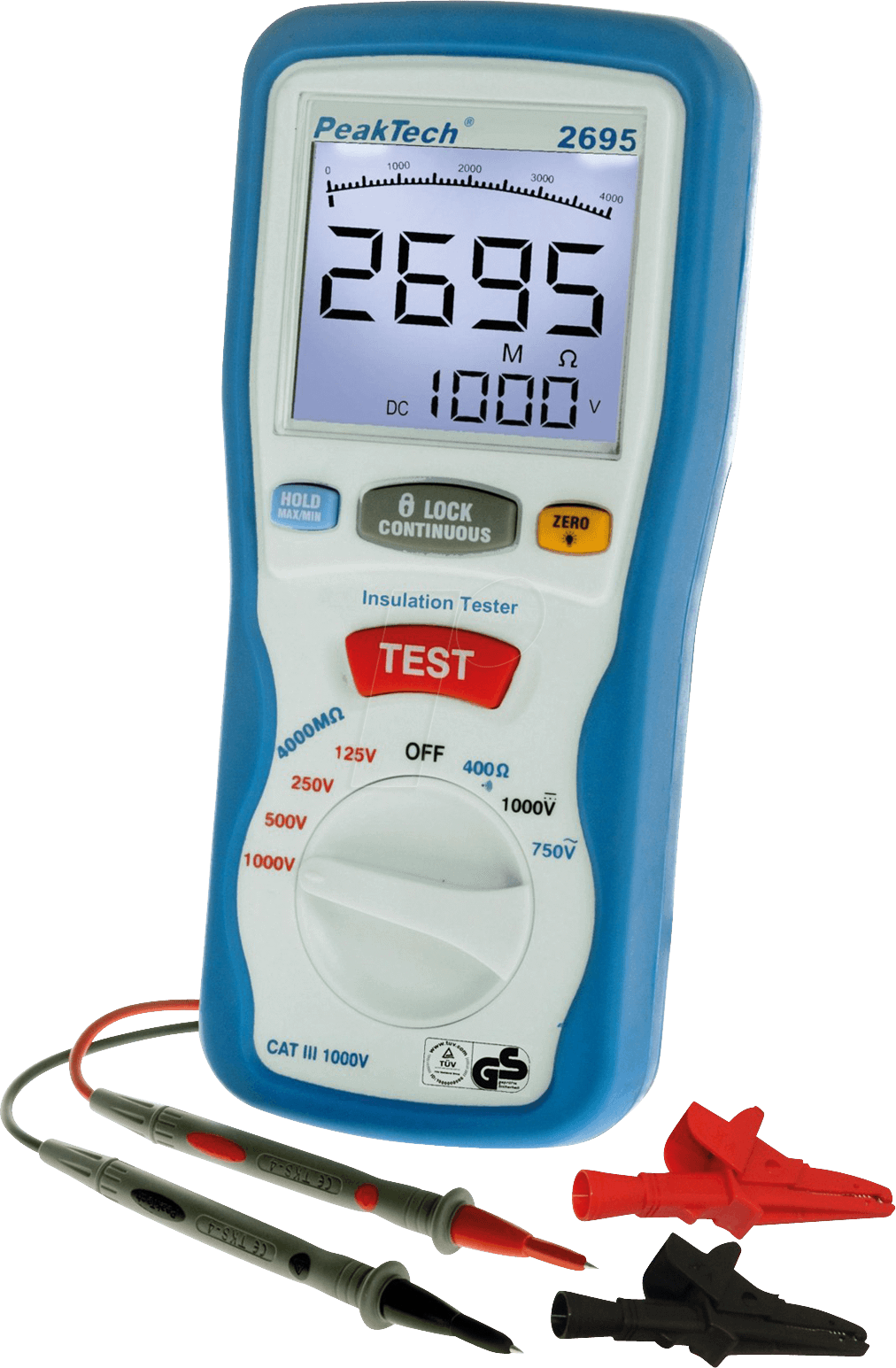 PEAKTECH 2695-2 - Isolationsmessgerät, Digital-Multimeter