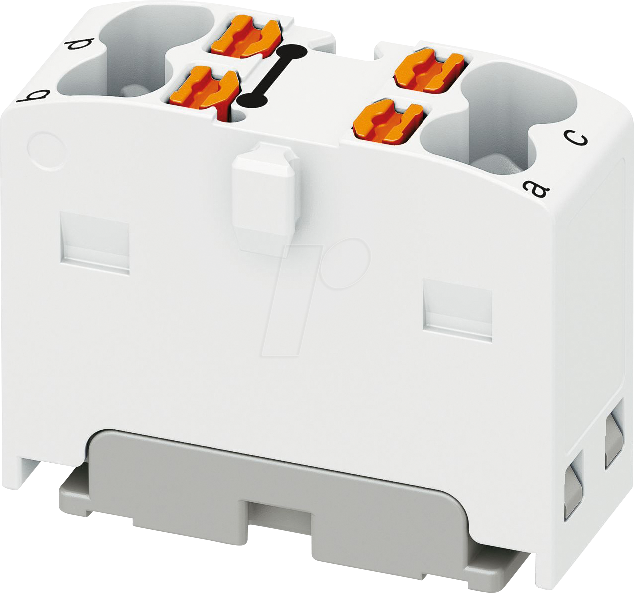 PHOE 1046615 - Verteilerblock PTFIX, 4x1,5, weiß