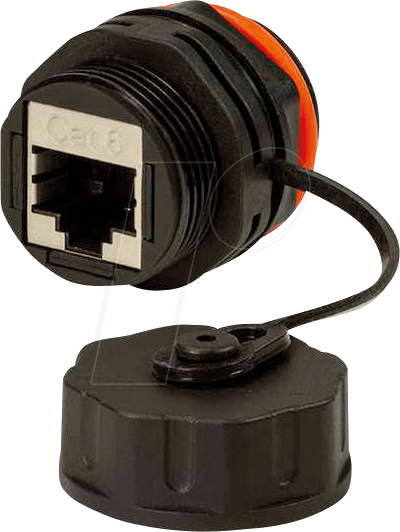 LOGILINK NP0083 - Outdoor Patchkabeldurchführung 2 x RJ45 Buchse