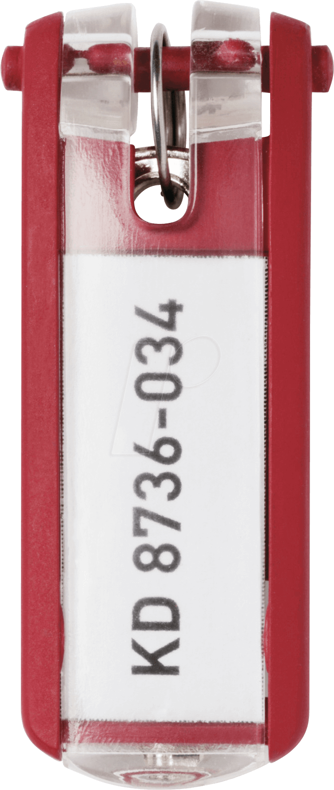 DURABLE 195703 - Schlüsselanhänger Key Clip, 6 Stück, rot