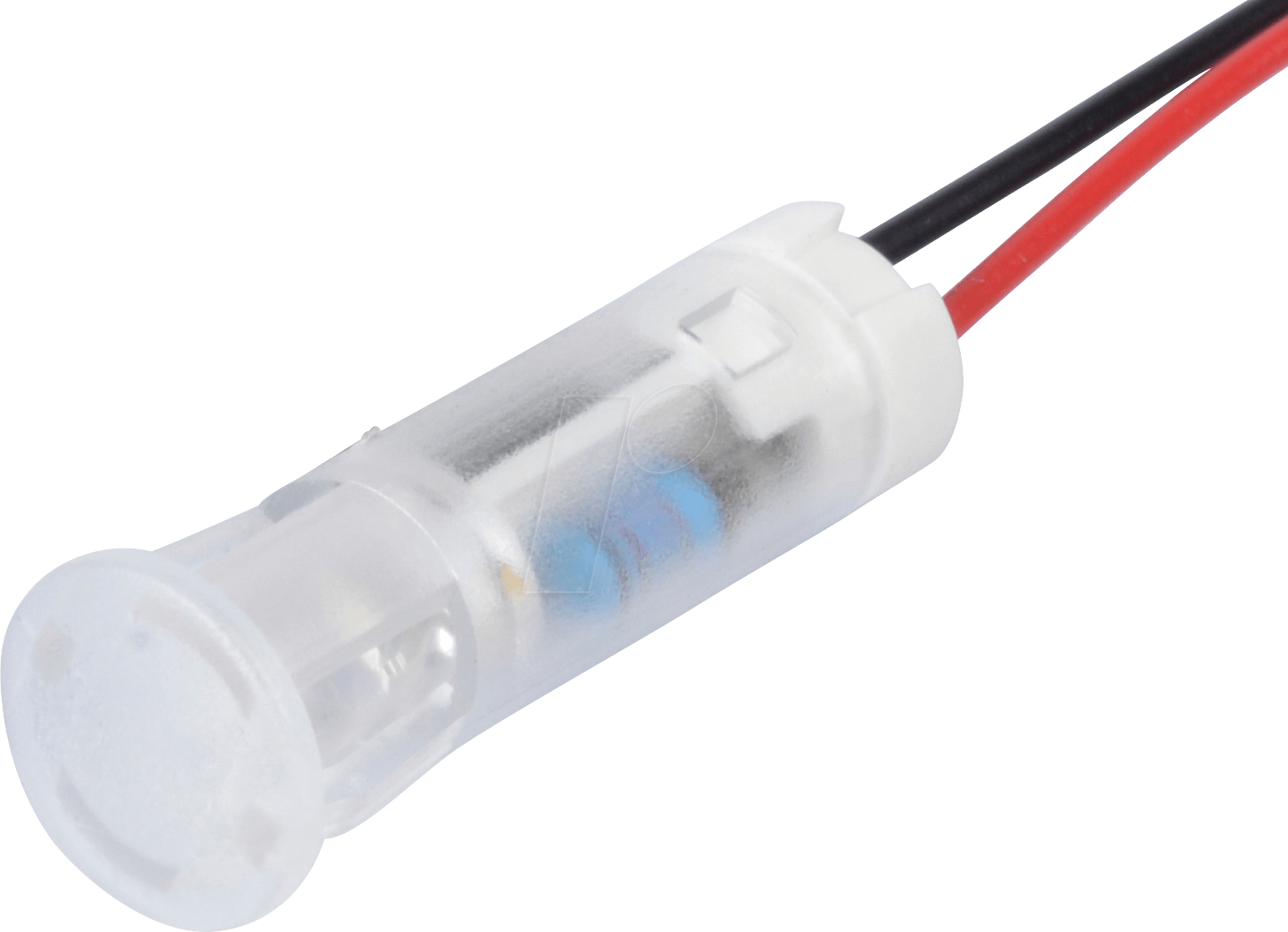 APM QS83 HW220 - LED-Signalleuchte, weiß, 220 V, Ø 8 mm, rund, bedrahtet