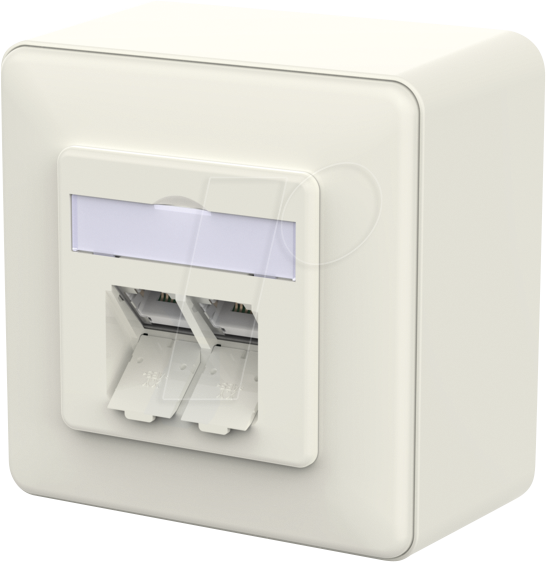 Thumbnail - BTR 130D380002-I - E-DAT Modul Cat.6a IDC 2 Port AP reinweiß