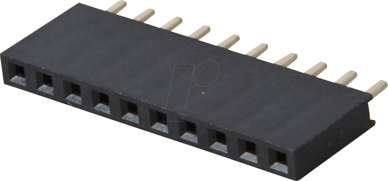 Thumbnail - BL 1X20G8 2,54 - 20pol. Buchsenleiste, gerade, RM 2,54, H: 8,5mm
