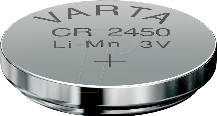 Thumbnail - CR 2450 VAR - Lithium-Knopfzelle, 3 V, 560 mAh, 24,5x5,0 mm
