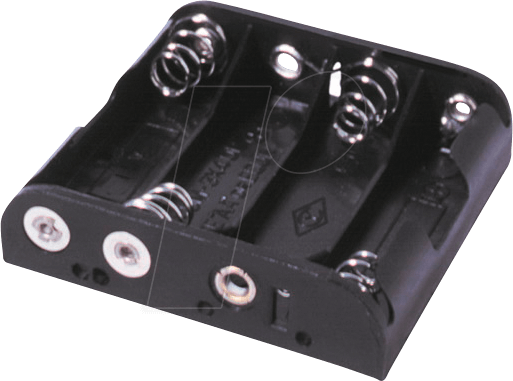 HALTER MPD15 - Batteriehalter für 4 Mignonzellen (AA)
