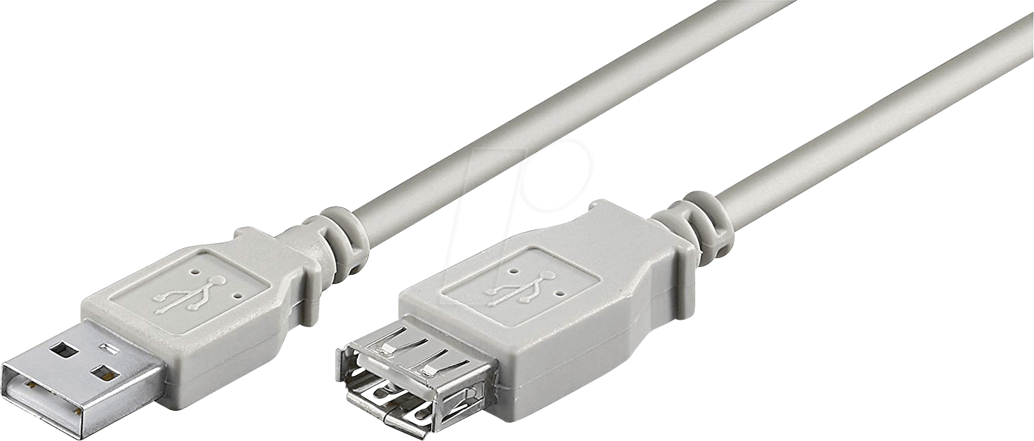 AK 669-1,8 - USB 2.0 Kabel, A Stecker auf A Buchse, 1,8 m
