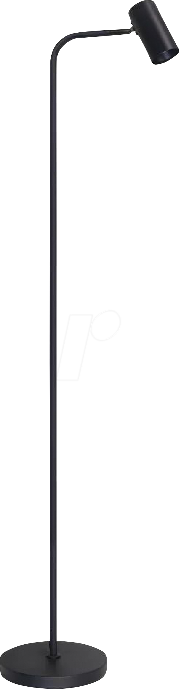 ELED 700141 - LED-Stehleuchte, schwarz, ALU, 1-flammig, GU10-Fassung, IP20