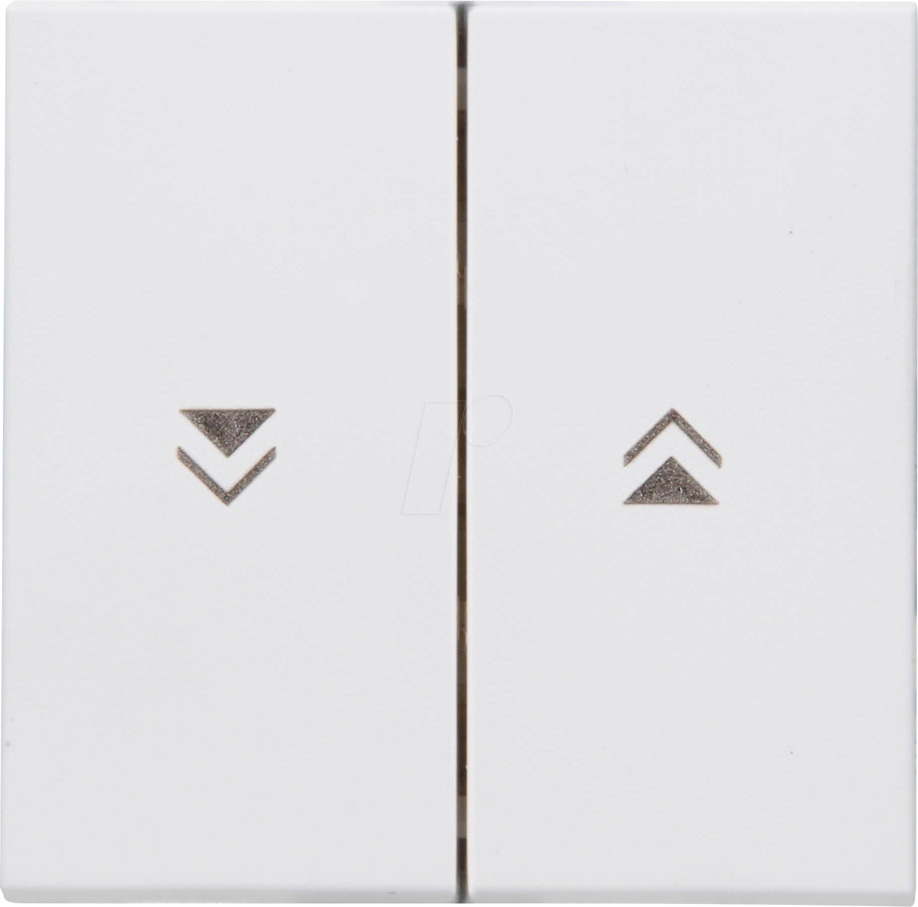 EL 07 490338003 - HK07 - Flächendoppelwippe mit Pfeilsymbol, arktisweiß matt