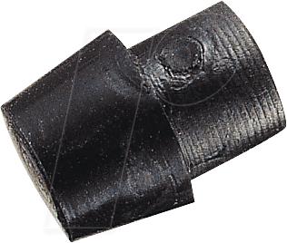 GF 1 - Eindrückpuffer zum Eindrücken, Ø 6 mm, 5 mm, schwarz