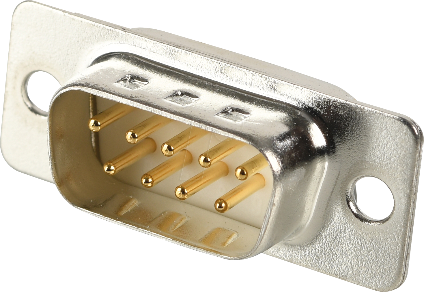 W+P 101-09-1-3-0 - D-SUB Stecker, 9-polig, gedrehte Kontakte, vergoldet