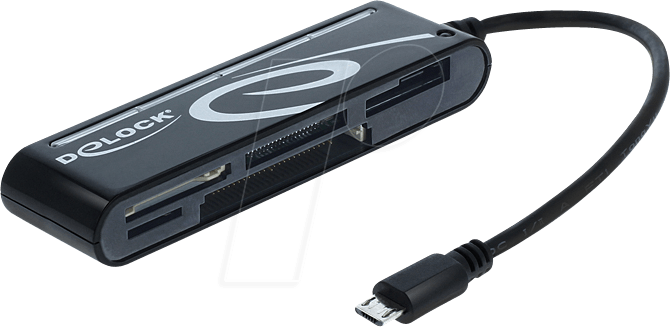 DELOCK 91732 - OTG Card Reader, 5 Slots