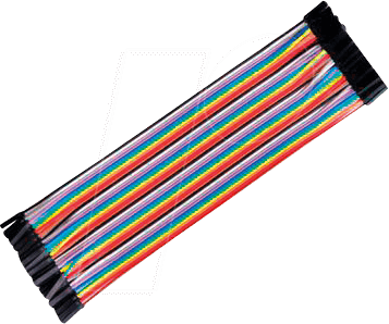 DEBO KABELSET12 - Entwicklerboards - Steckbrückenkabel, 40 Pole, f/f, 20 cm