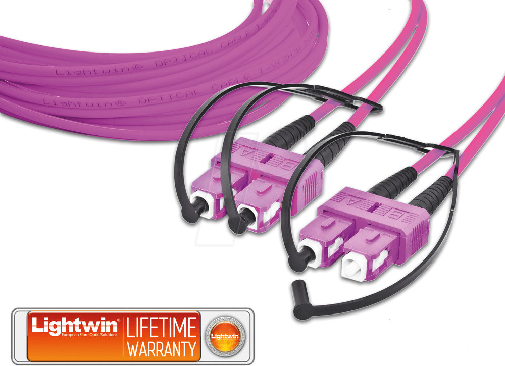 Thumbnail - LDP-50 SC-SC1OM4 - Duplex LWL Patchkabel, MM OM4, SC - SC, 1 m