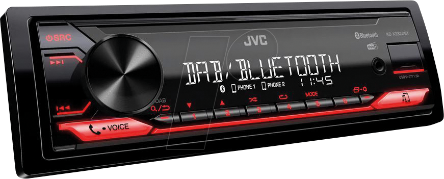 JVC KD-X282DBT - DAB+ Autoradio mit USB, Bluetooth und Sound- DSP