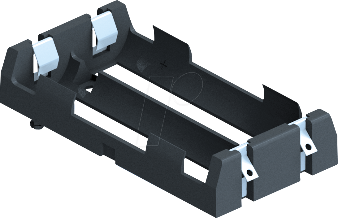 KEYSTONE 1047 - Batteriehalter für 2 18650, Lötfahne