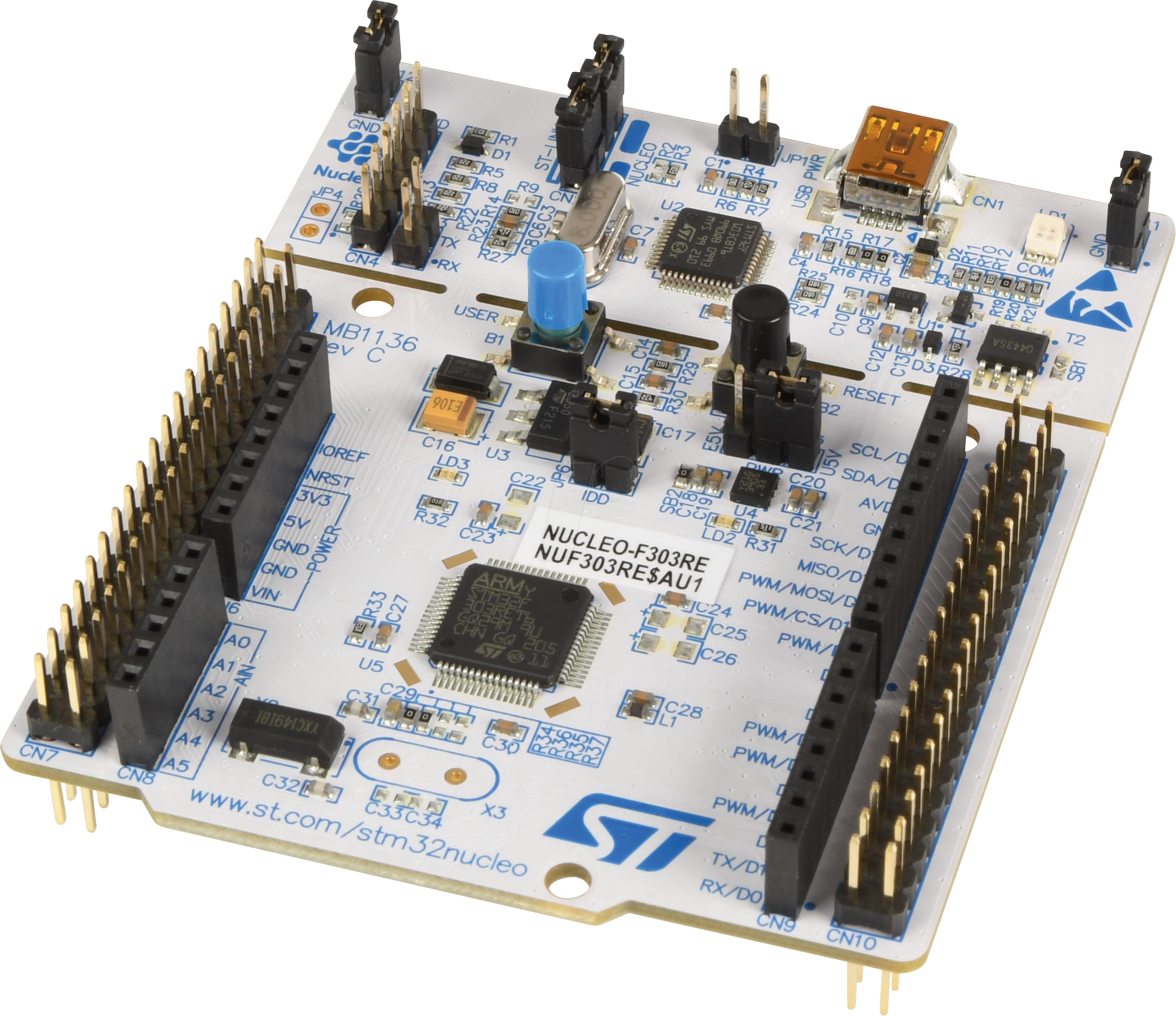 NUCLEO F303RE - Nucleo-64 ARM, STM32F303RE MCU