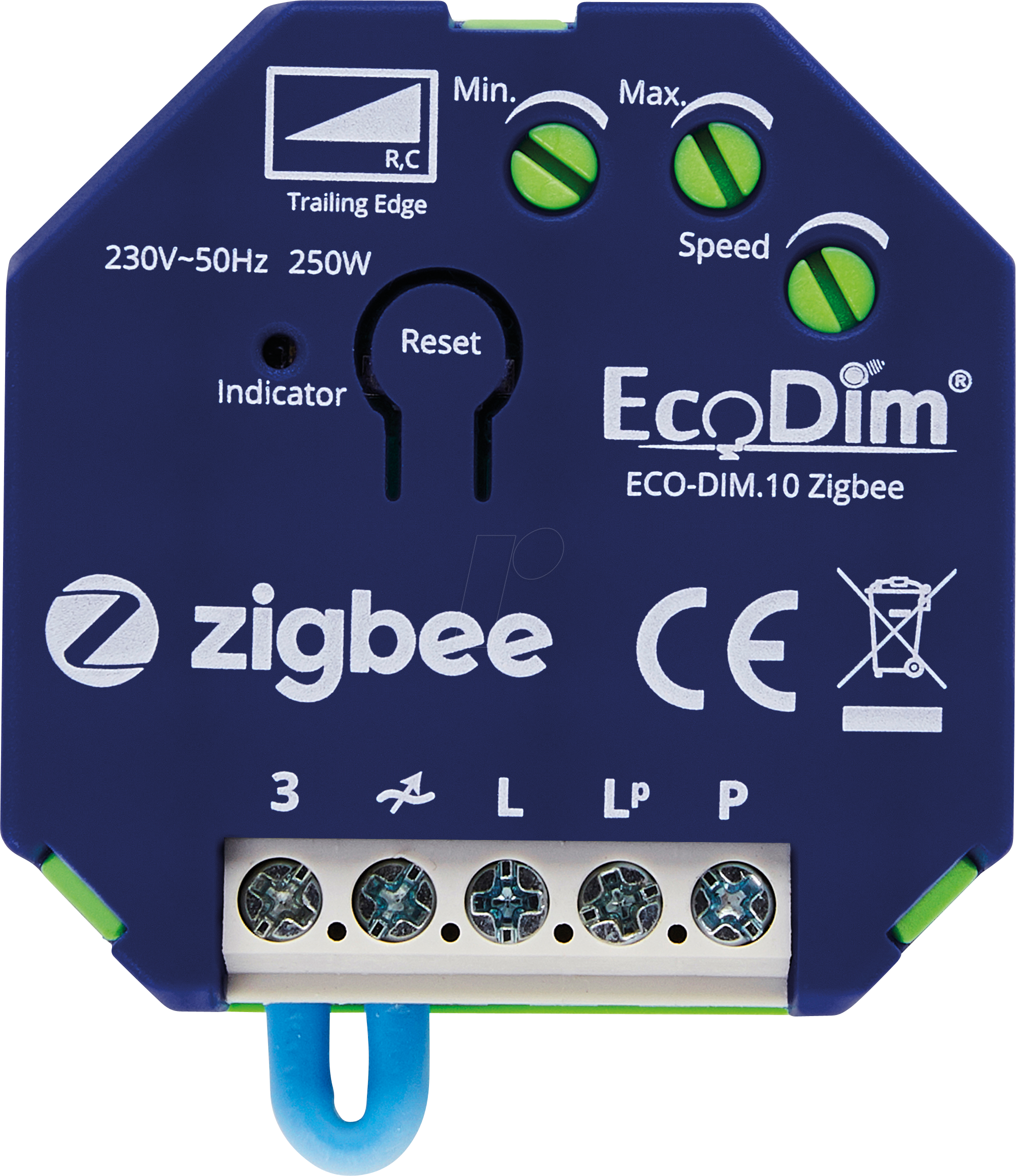 Thumbnail - ECO-DIM.10-ZGB - LED-Dimmermodul, 250 W, Phasenabschnitt (RC), Zigbee