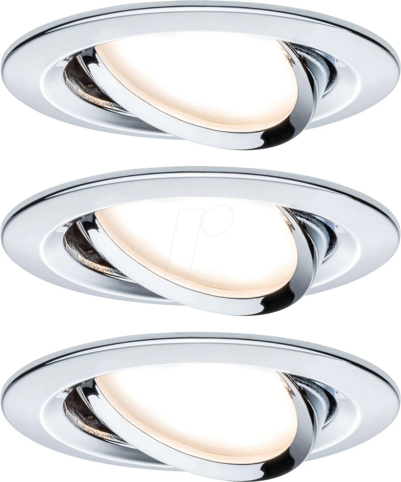 Thumbnail - PLM 93470 - Einbauleuchte Nova, GU10, 3x6,5 W, 2700 K, 50°, rund, dimmbar, c