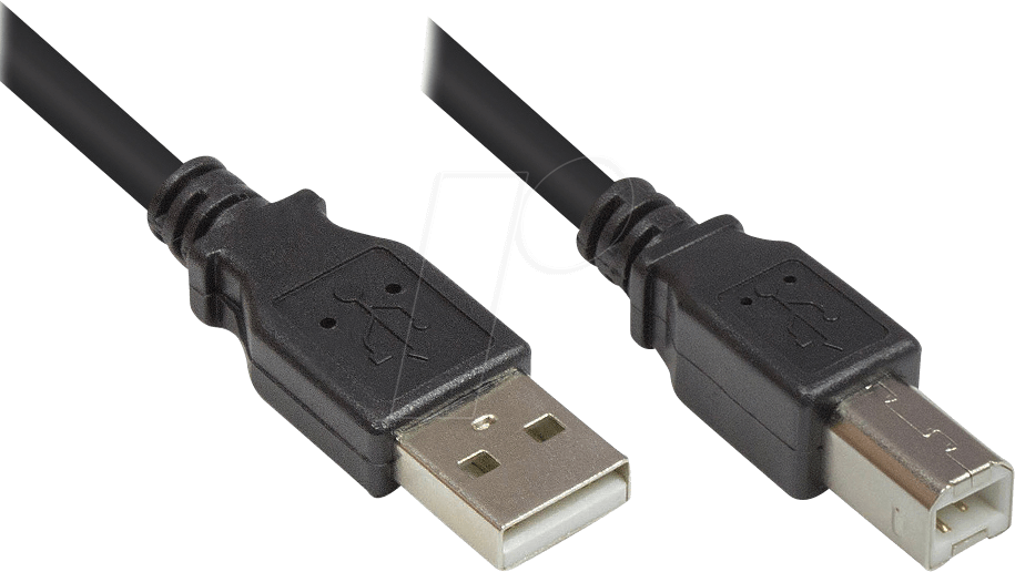 GC 2510-025OFS - USB 2.0 Kabel, A Stecker auf B Stecker, 0,25 m