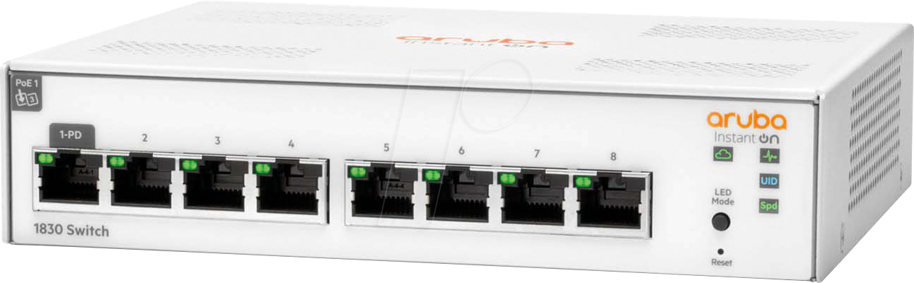 Thumbnail - HP ION 1830 8G - Switch, 8-Port, Gigabit Ethernet
