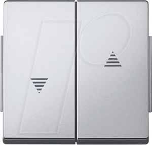 EL ME 343460 - Aquadesign Wippe, Rollladenschalter, aluminium