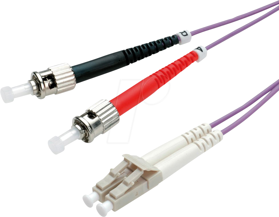 Thumbnail - ROLINE 21158772 - LWL Patchkabel, LC Duplex / ST Duplex, OM4, 50/125 µm, violett,