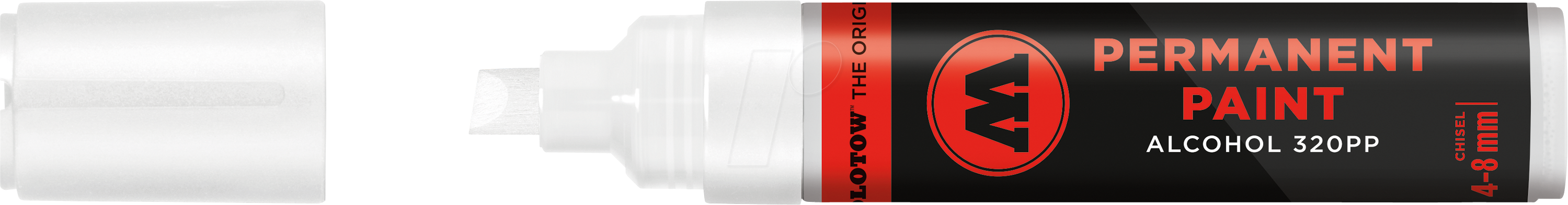 MO230160 - Permanent Marker 320PP, 4-8 mm, weiß