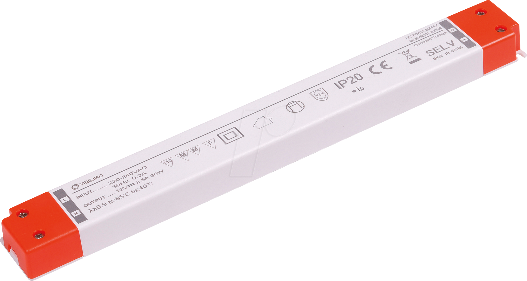 YSL30T-1203750 - LED-Netzteil, 45 W, 12 V, 3,75 A, CV