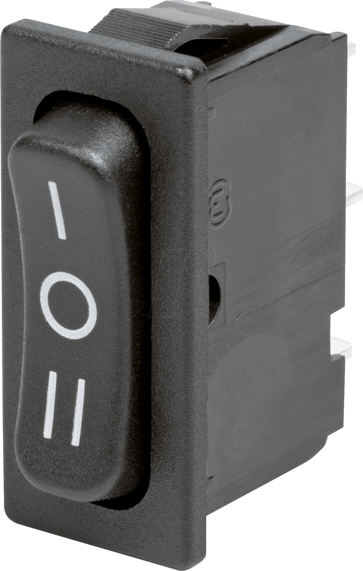 WIPPE 1838.1509 - Wippschalter, 1x UM, schwarz, I-O-II