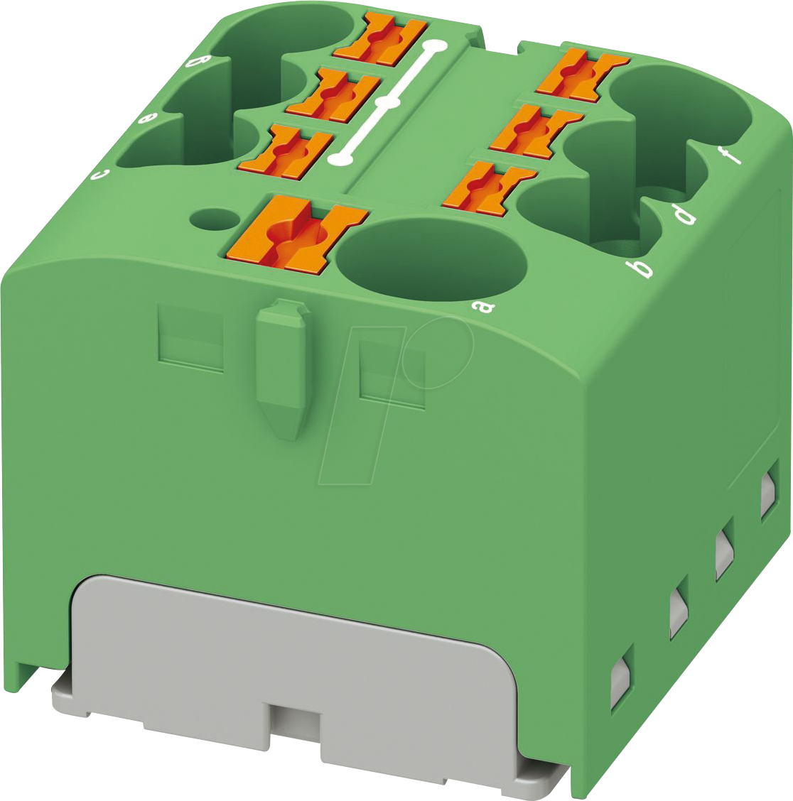 PHOE 3273864 - Verteilerblock PTFIX, 10/6X4, grün