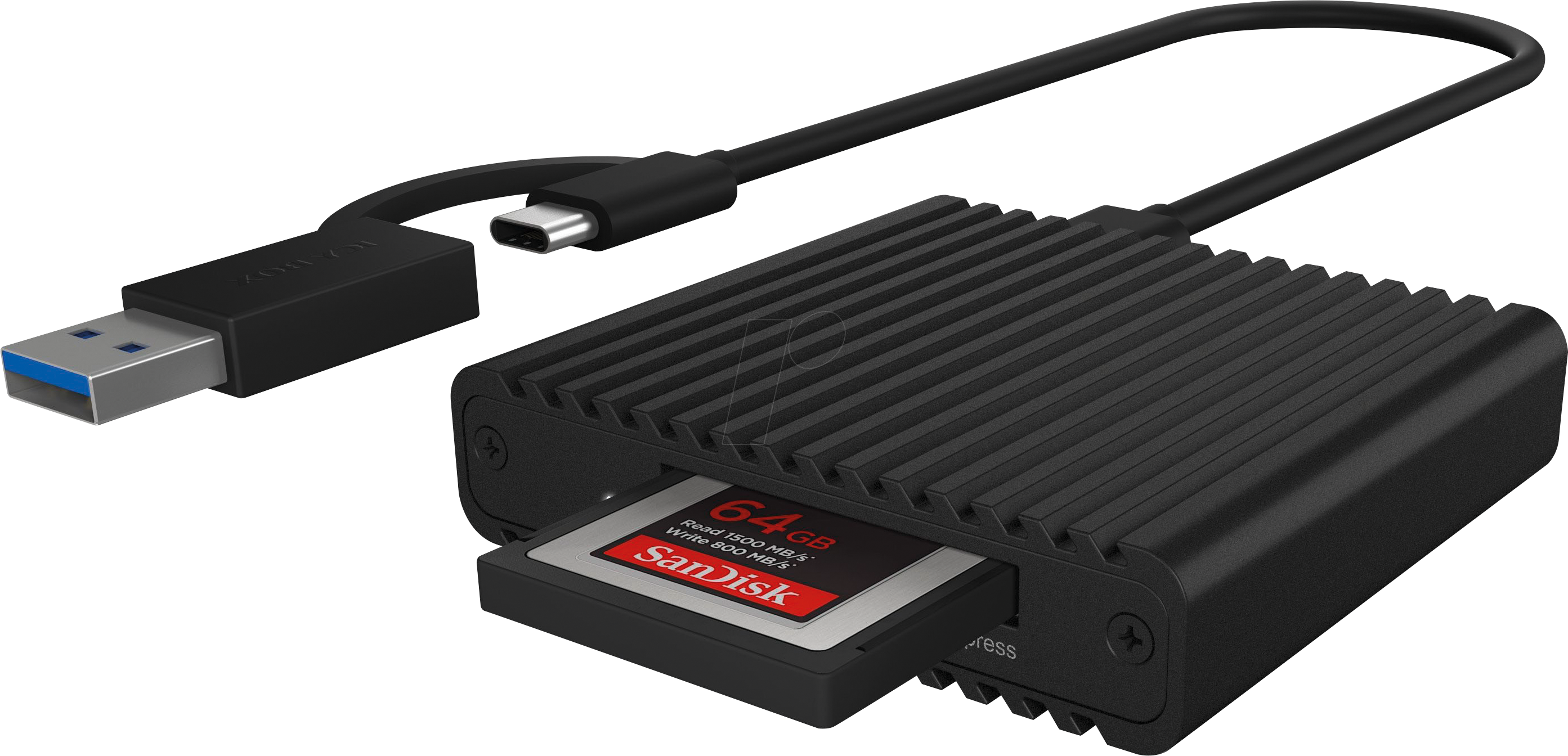 Thumbnail - ICY IB-CR404-C31 - Card Reader, extern, USB 3.2, Type-C, CFexpress™ Typ-B