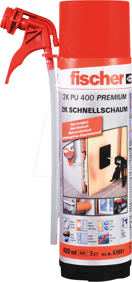 FD 053081 - 2K-Schnellmontageschaum PU 400 Premium, 400 ml