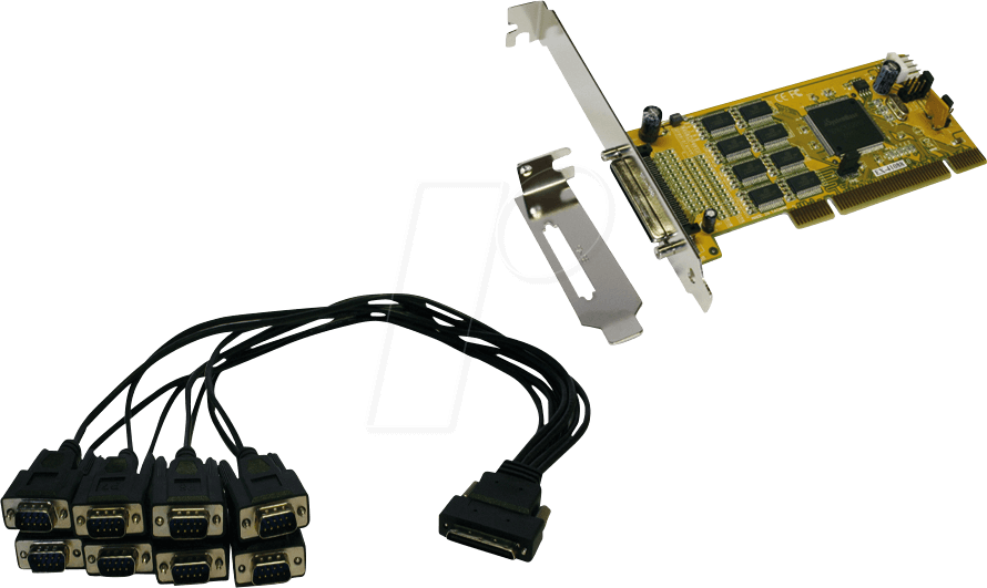 EXSYS EX-41388 - 8 Port RS 232, seriell, PCI Karte 16C1050