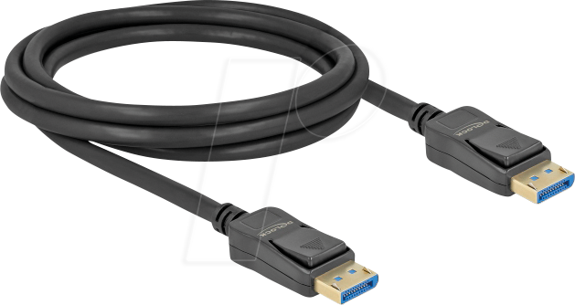 DELOCK 80262 - DisplayPort 2.0 Kabel Stecker zu Stecker, 10K 60 Hz, 2 m